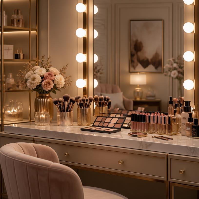 Professional makeup studio at Sharon Beauty